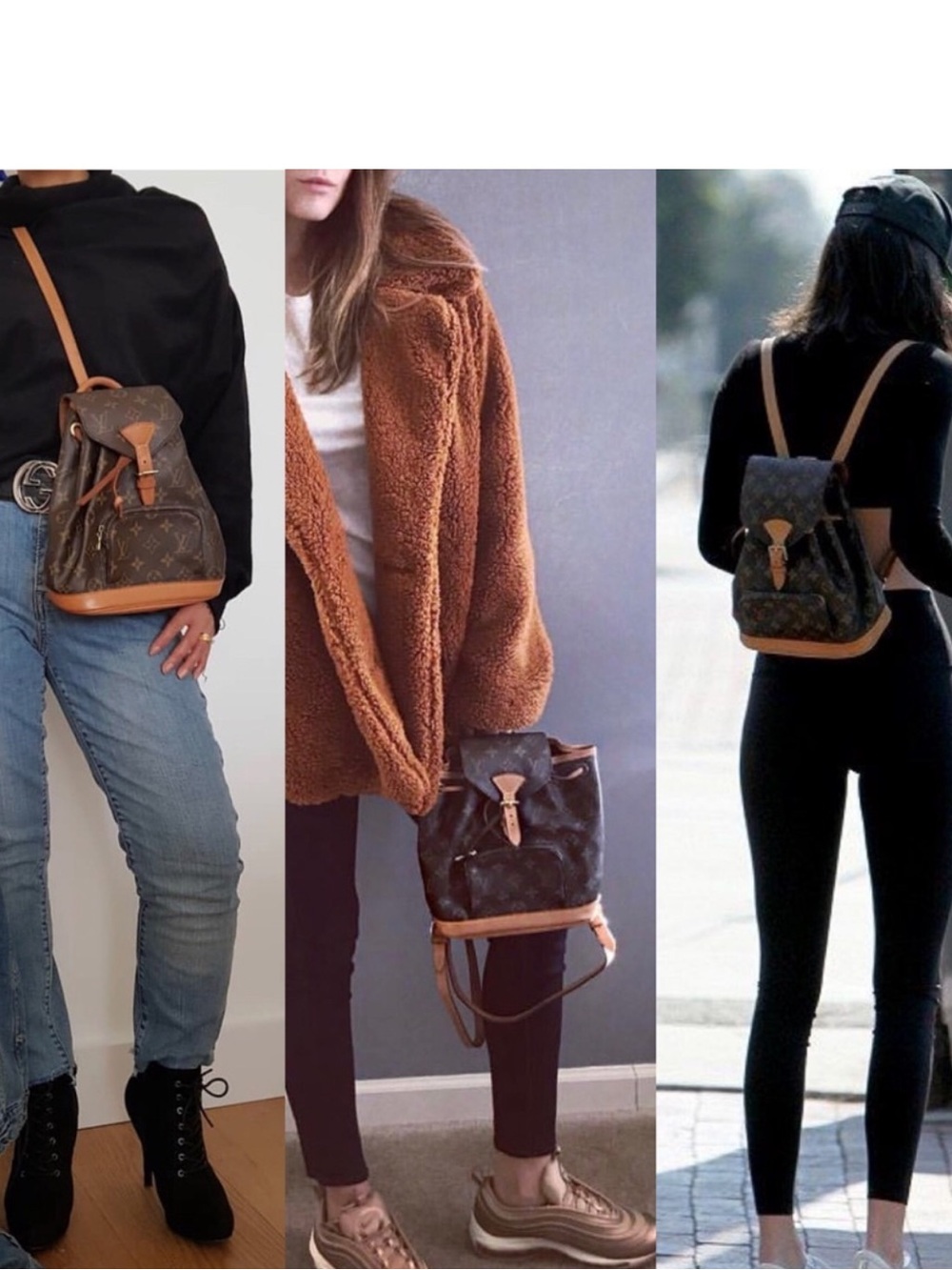 Louis Vuitton Monogram Mini Backpack in Brown and Tan Leather Trim - Picture 2 of 11